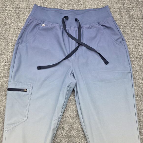 Figs Scrub Pants Womens Small Blue Gray Ombre Jogger Technical Collection Work - Picture 7 of 16